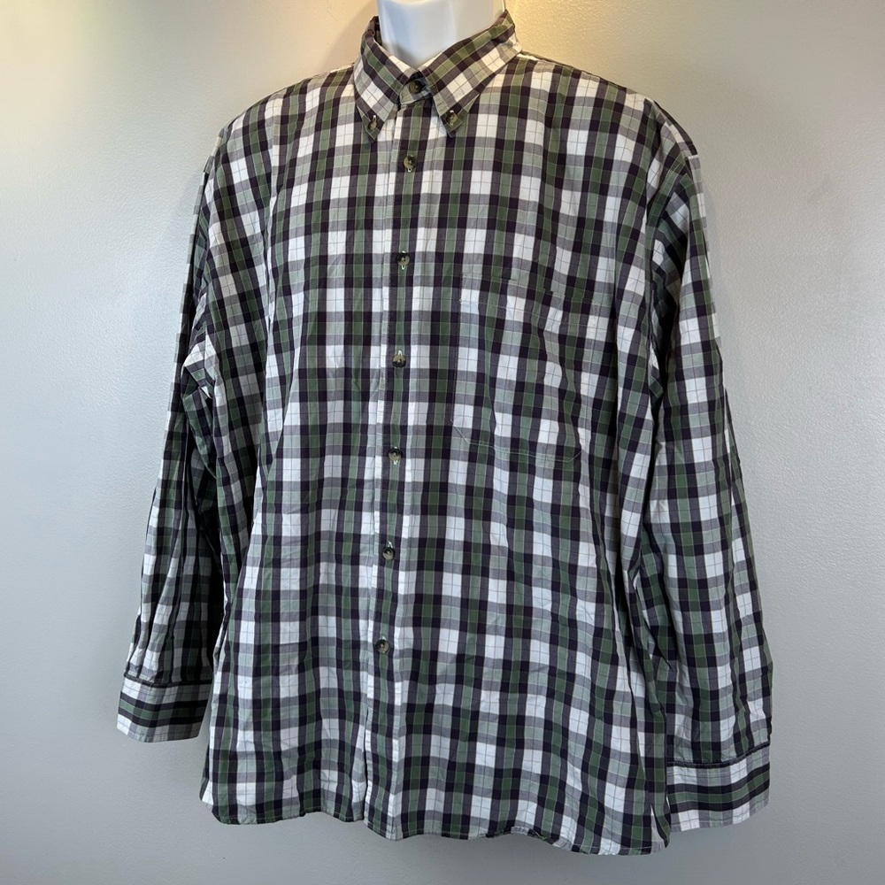 Vtg Pendleton Plaid Long Sleeve Button Up Shirt Mens XL Preppy Lightweight